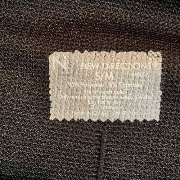 New Directions Missy leggings size small/medium fleece lined black - Picture 3 of 3